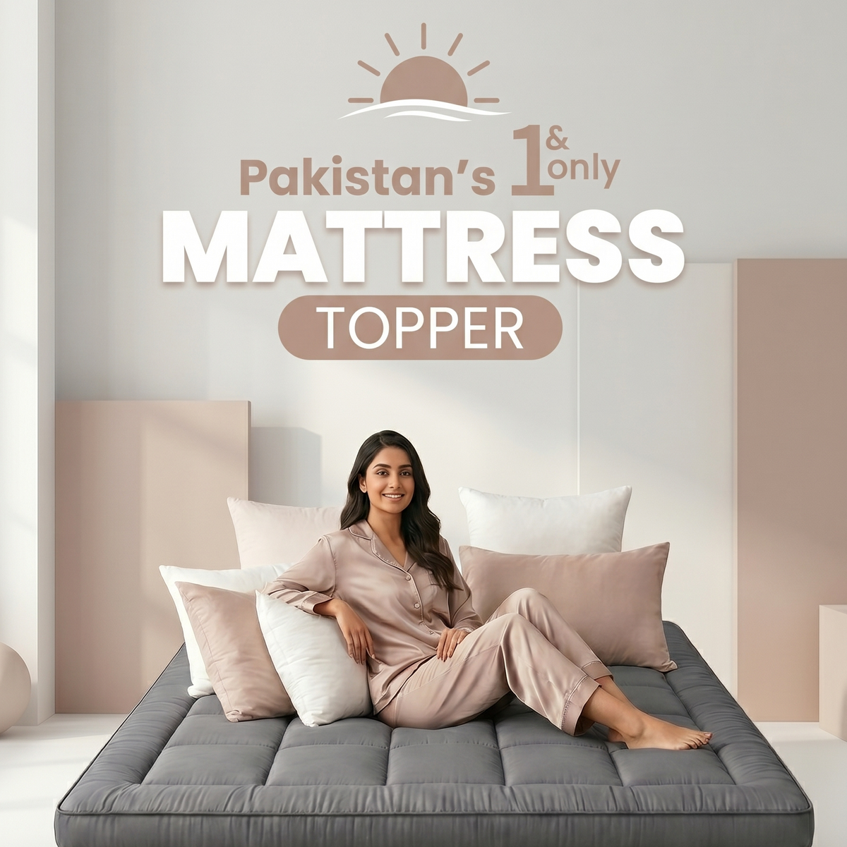 Precious Comfort White Mattress Topper King
