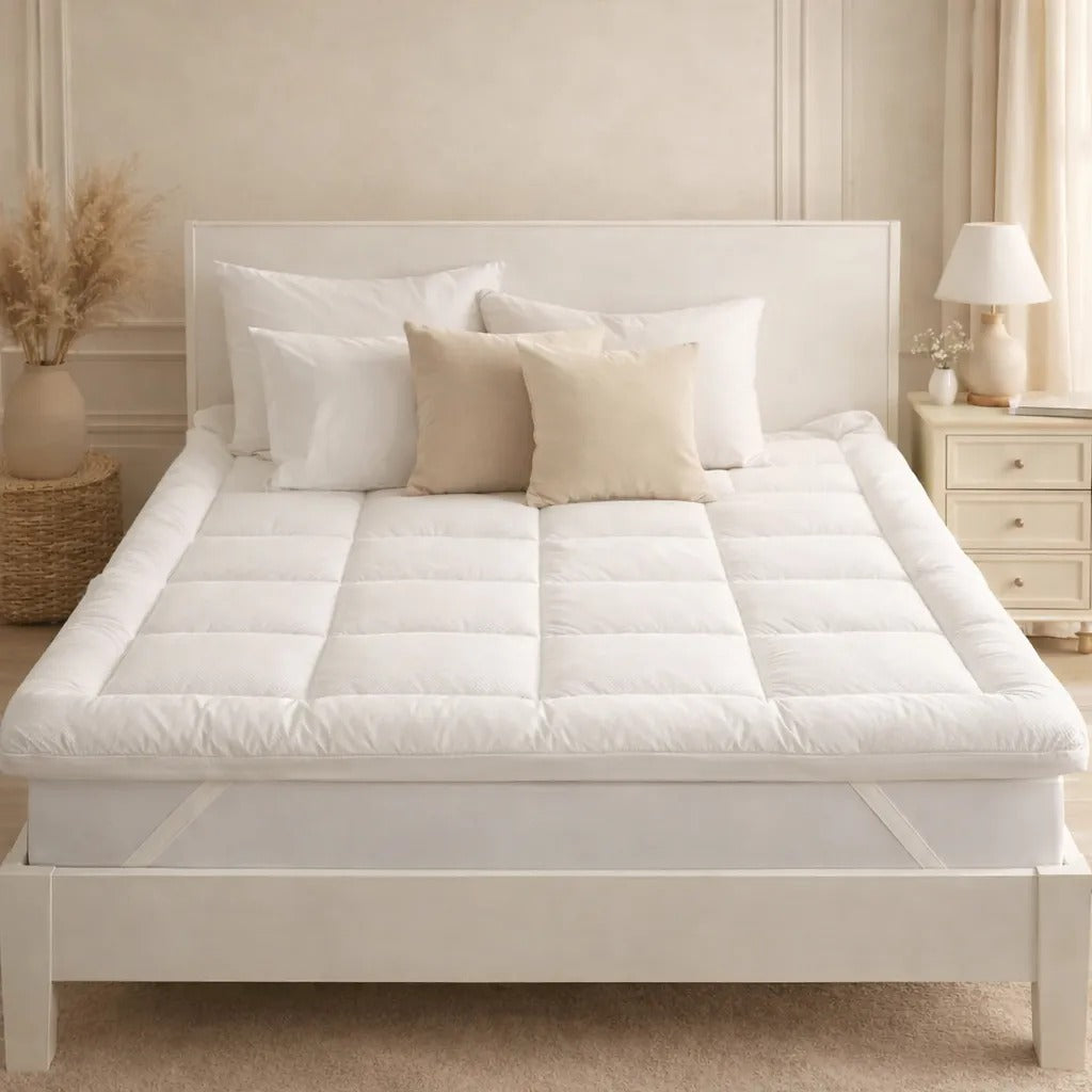 Precious Comfort White Mattress Topper King